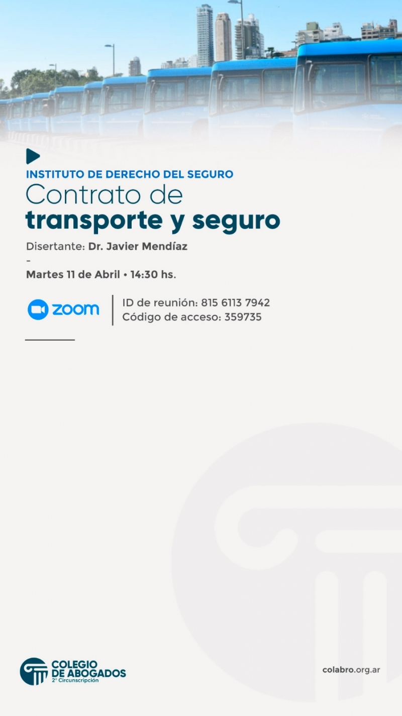 CONTRATO DE TRANSPORTE Y SEGURO - 11/04/2023